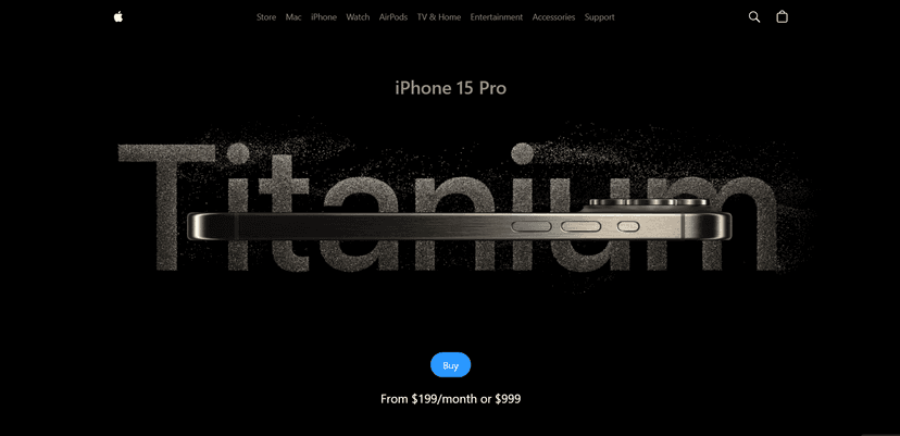 Iphone 15 Website Clone