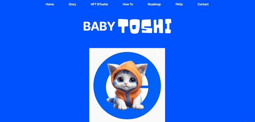 BabyToshi Landing Page